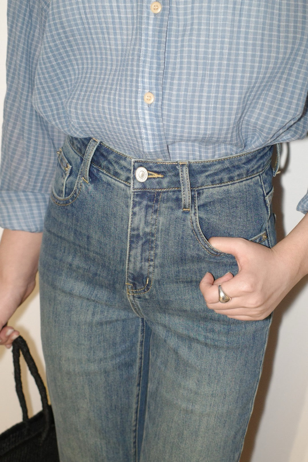 17q25 Basic baggy jeans