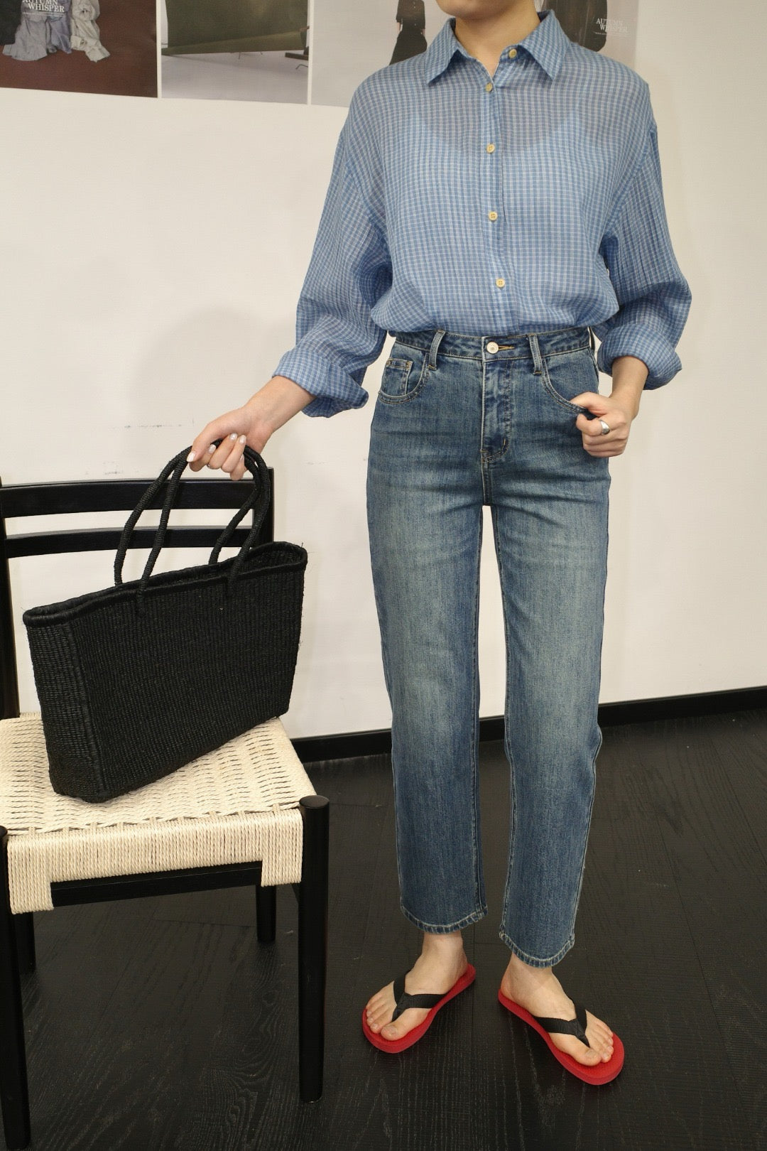 17q25 Basic baggy jeans