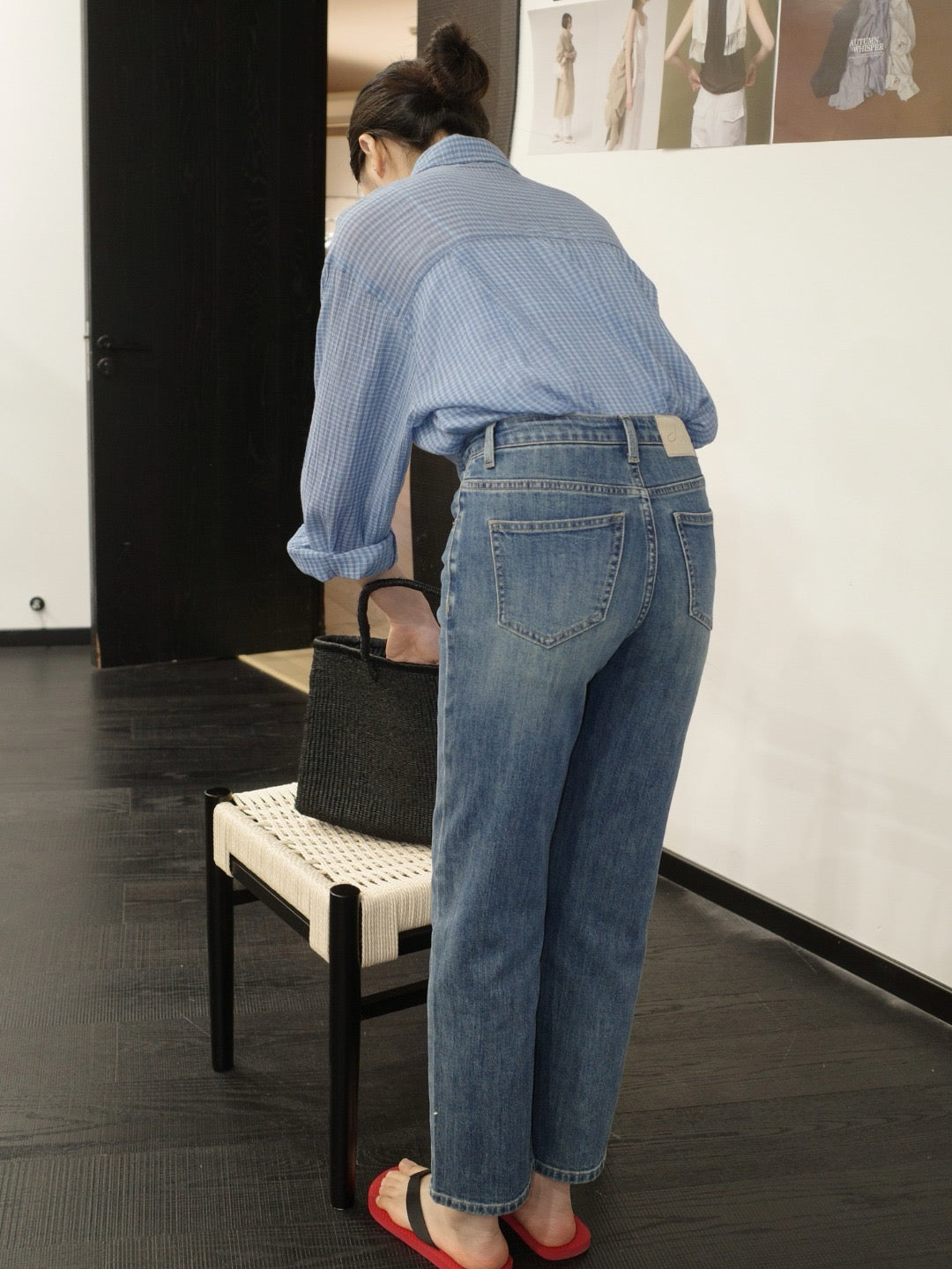 17q25 Basic baggy jeans