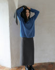 17a21 Basic long-sleeve Mongtoghi & cashmere top