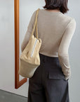 17a37 Basic fitted long-sleeve top in cashmere-cotton
