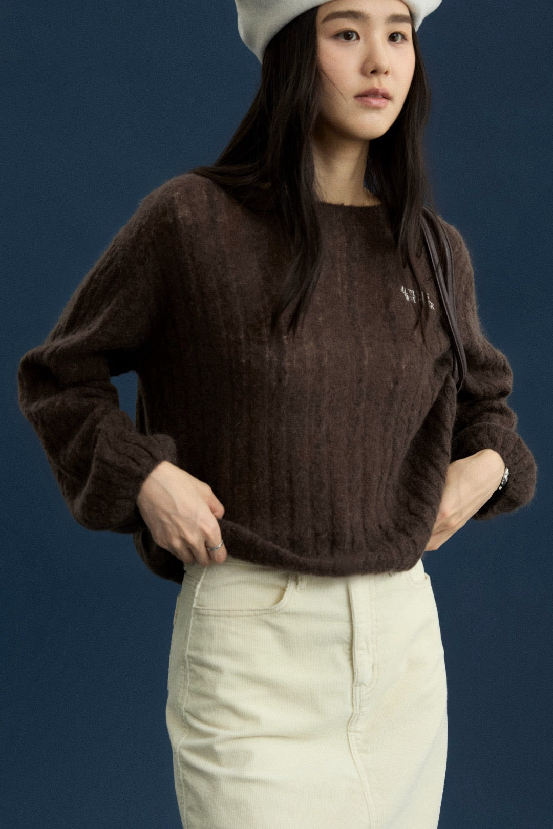 17a38 Whisper thin cashmere sweater