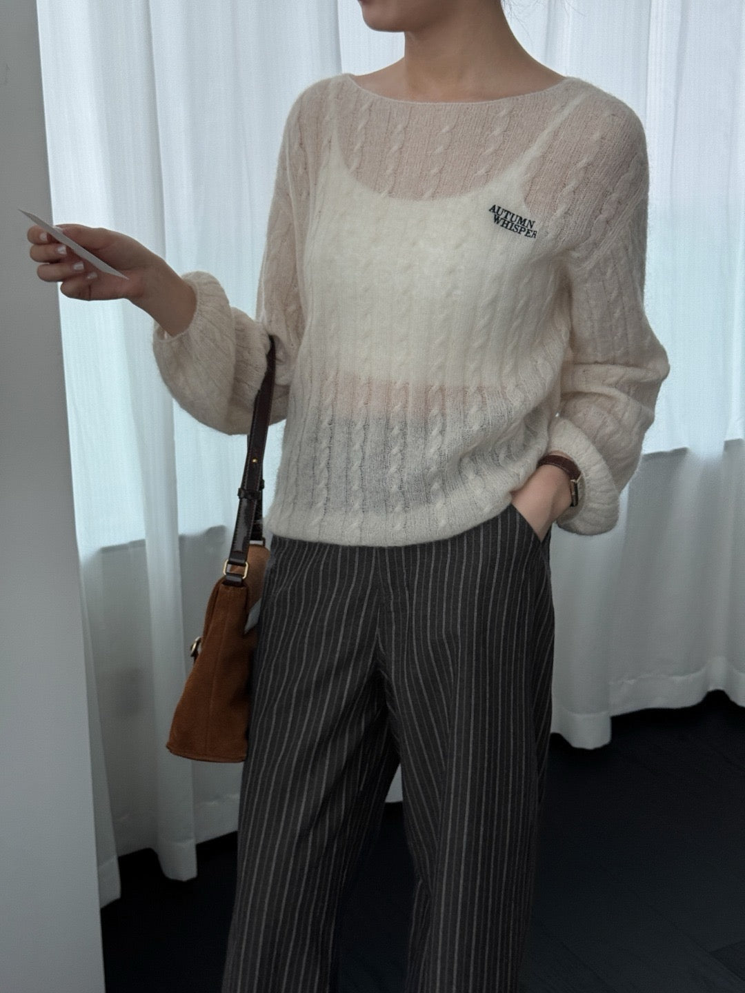 17a38 Whisper thin cashmere sweater