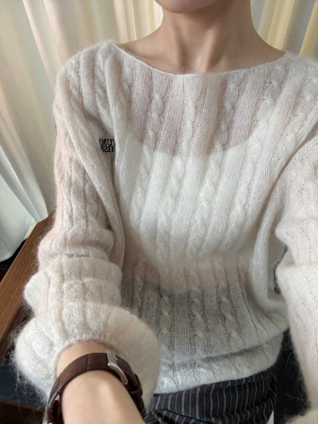 17a38 Whisper thin cashmere sweater
