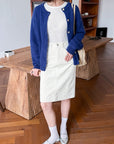 17v2 Corduroy midi skirt