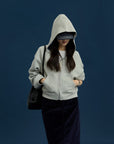 17v2 Corduroy midi skirt