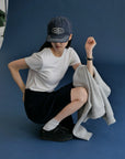 17v2 Corduroy midi skirt