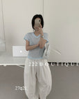 27q21- BALLOON LINEN PANTS