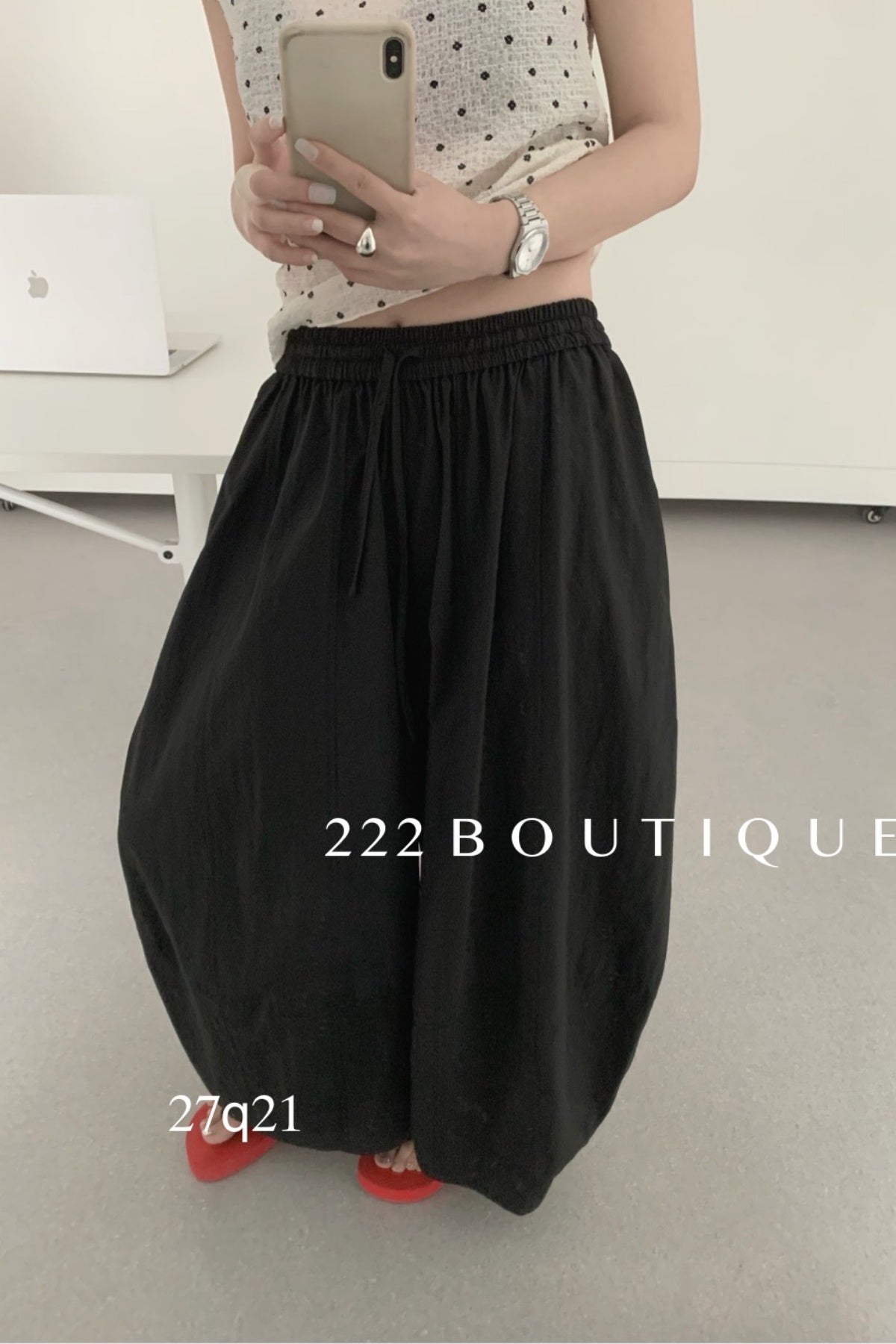 27q21- BALLOON LINEN PANTS