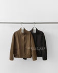 17a39 Mid-length suede jacket