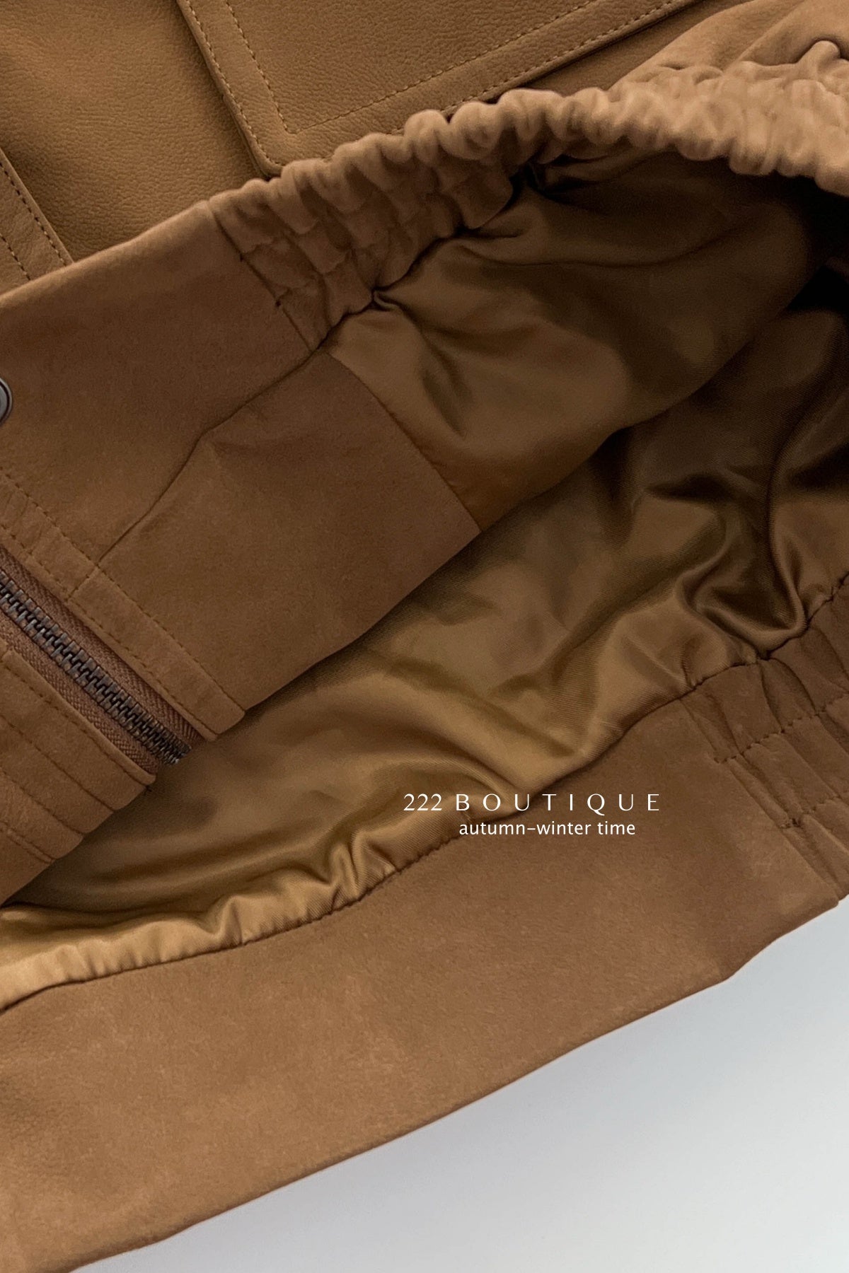 17a39 Mid-length suede jacket