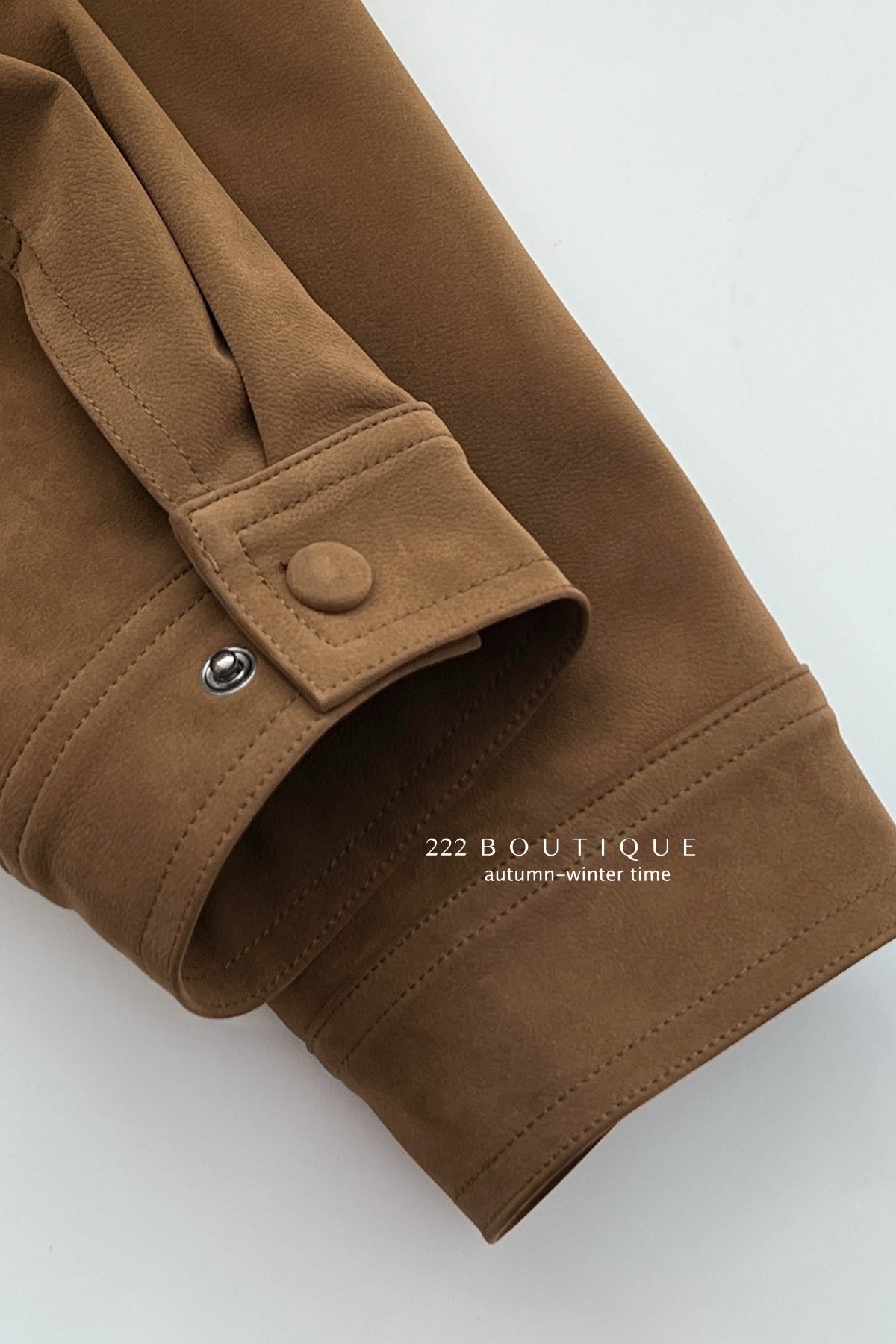 17a39 Mid-length suede jacket