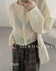 27a35b - LINEN SHIRT CARDIGAN
