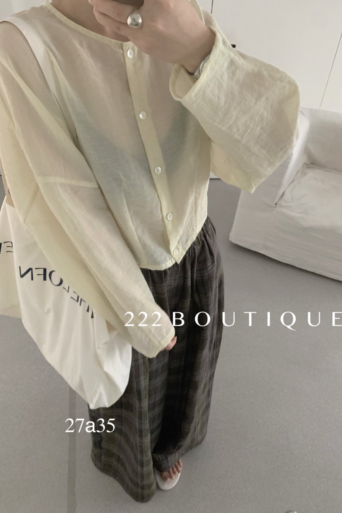 27a35b - LINEN SHIRT CARDIGAN
