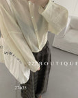 27a35b - LINEN SHIRT CARDIGAN