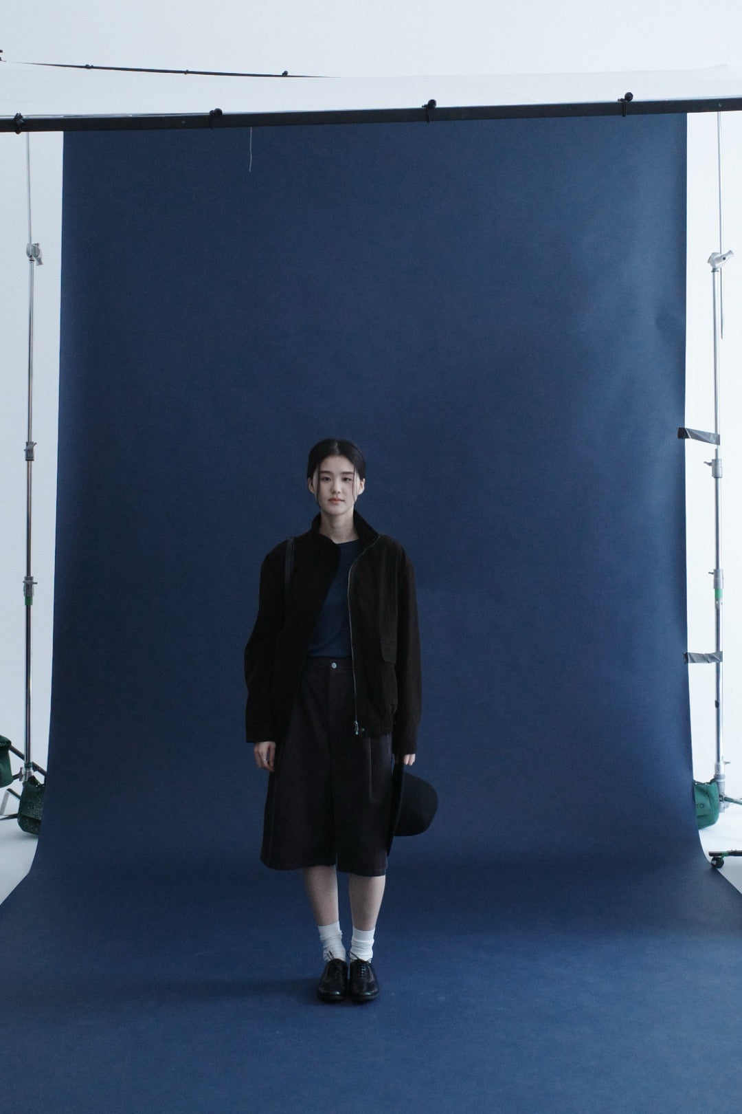 17a39 Long leather coat