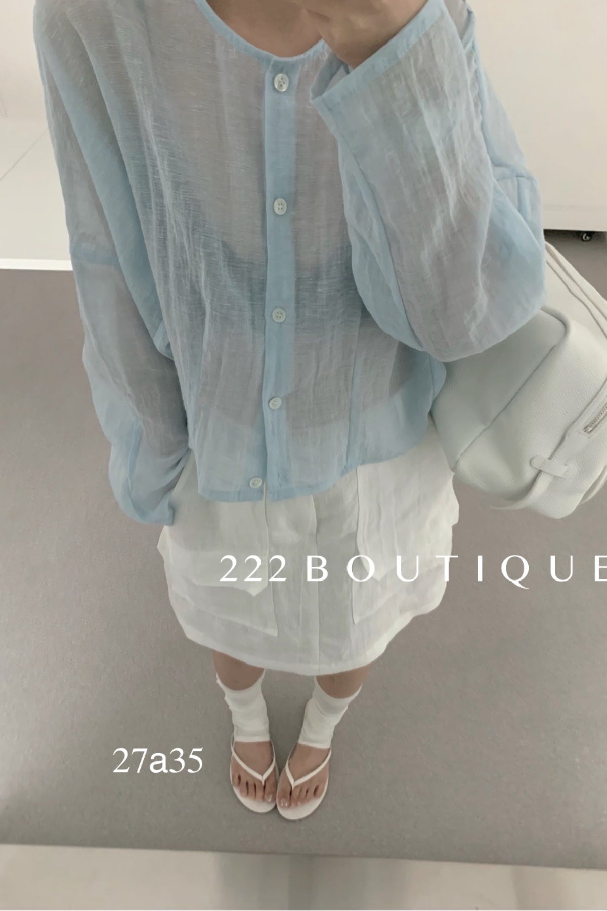 27a35b - LINEN SHIRT CARDIGAN