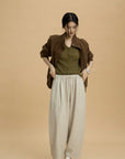 17a39 Long leather coat