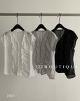 SHEER RUFLE TOP 27A37