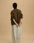 17a39 Long leather coat