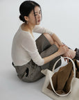 17a39 Long leather coat