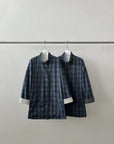 17a48 222 Boutique trench coat with check lining