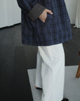 17a48 222 Boutique trench coat with check lining