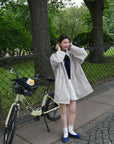 17a48 222 Boutique trench coat with check lining