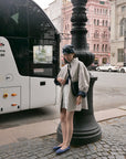 17a48 222 Boutique trench coat with check lining