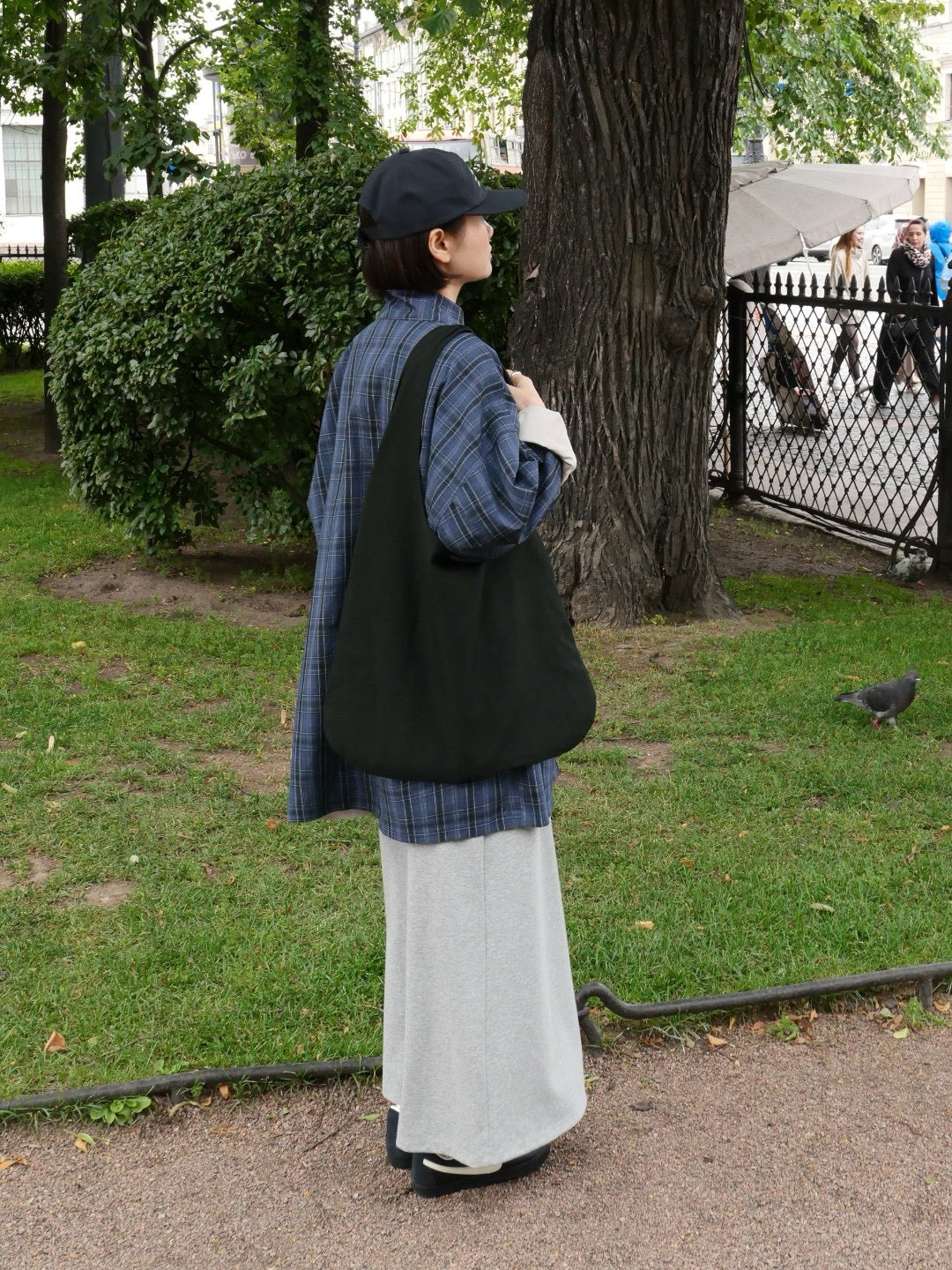 17a48 222 Boutique trench coat with check lining