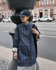 17a48 222 Boutique trench coat with check lining