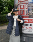 17a48 222 Boutique trench coat with check lining