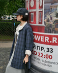 17a48 222 Boutique trench coat with check lining