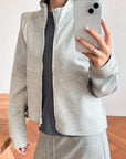 17a40 Basic Korean spandex jacket