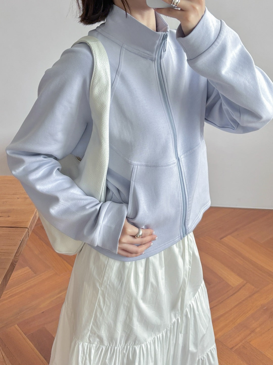 17a40 Basic Korean spandex jacket