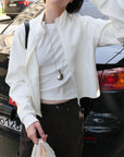 17a40 Basic Korean spandex jacket