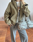 17a42 Basic windbreaker jacket
