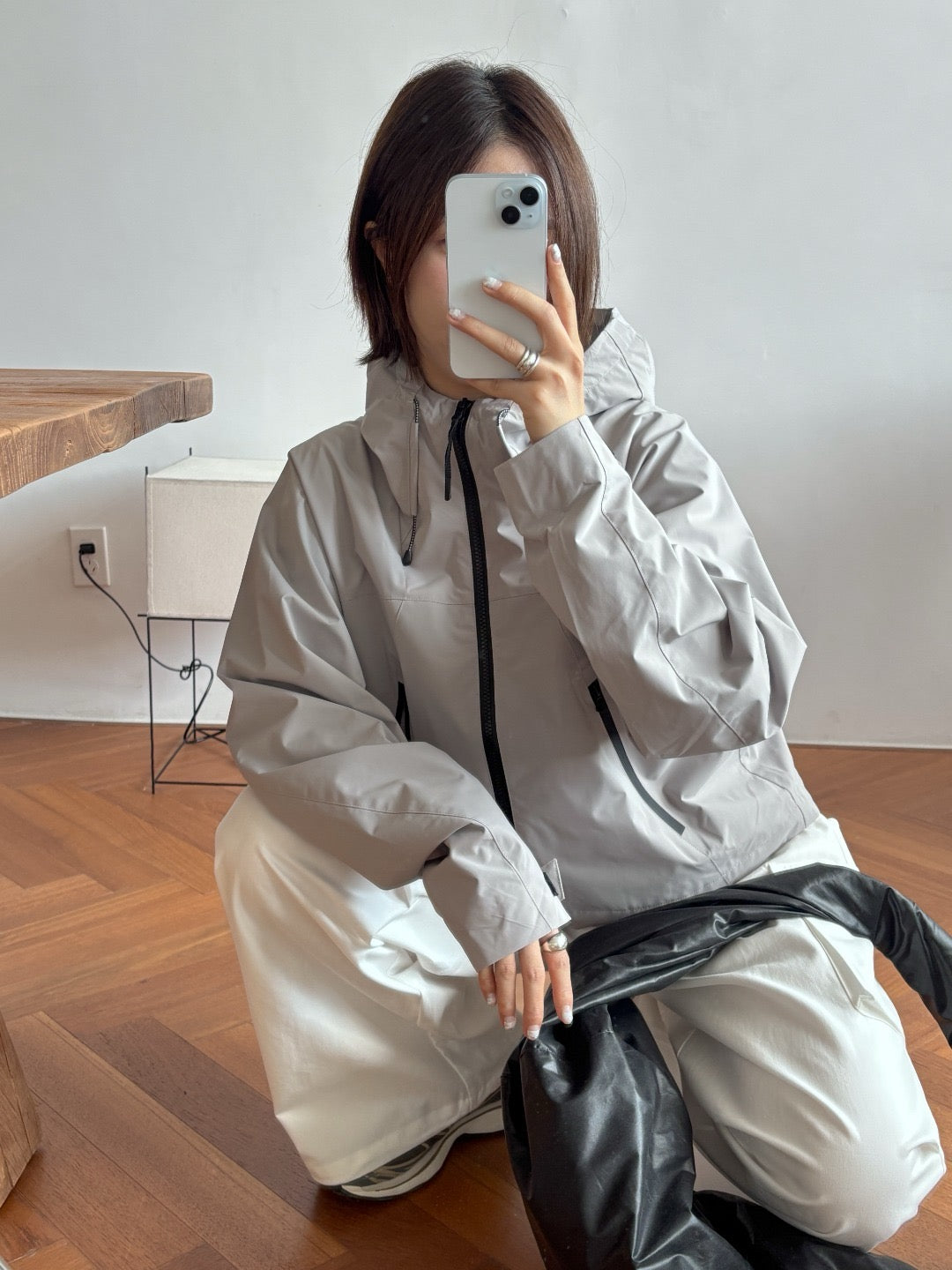 17a42 Basic windbreaker jacket