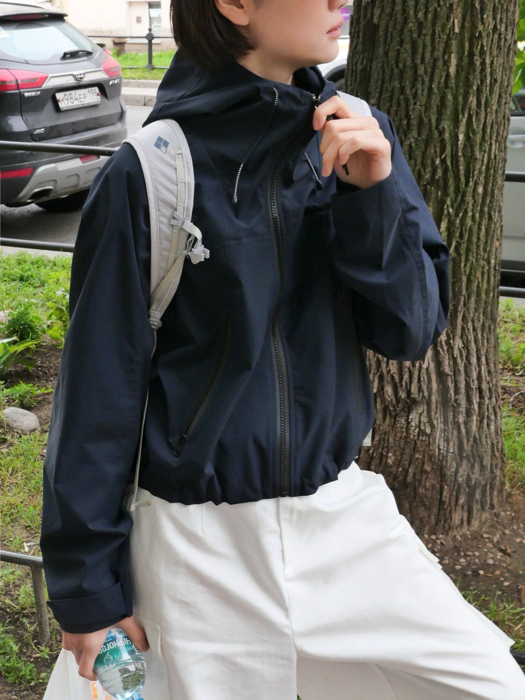 17a42 Basic windbreaker jacket