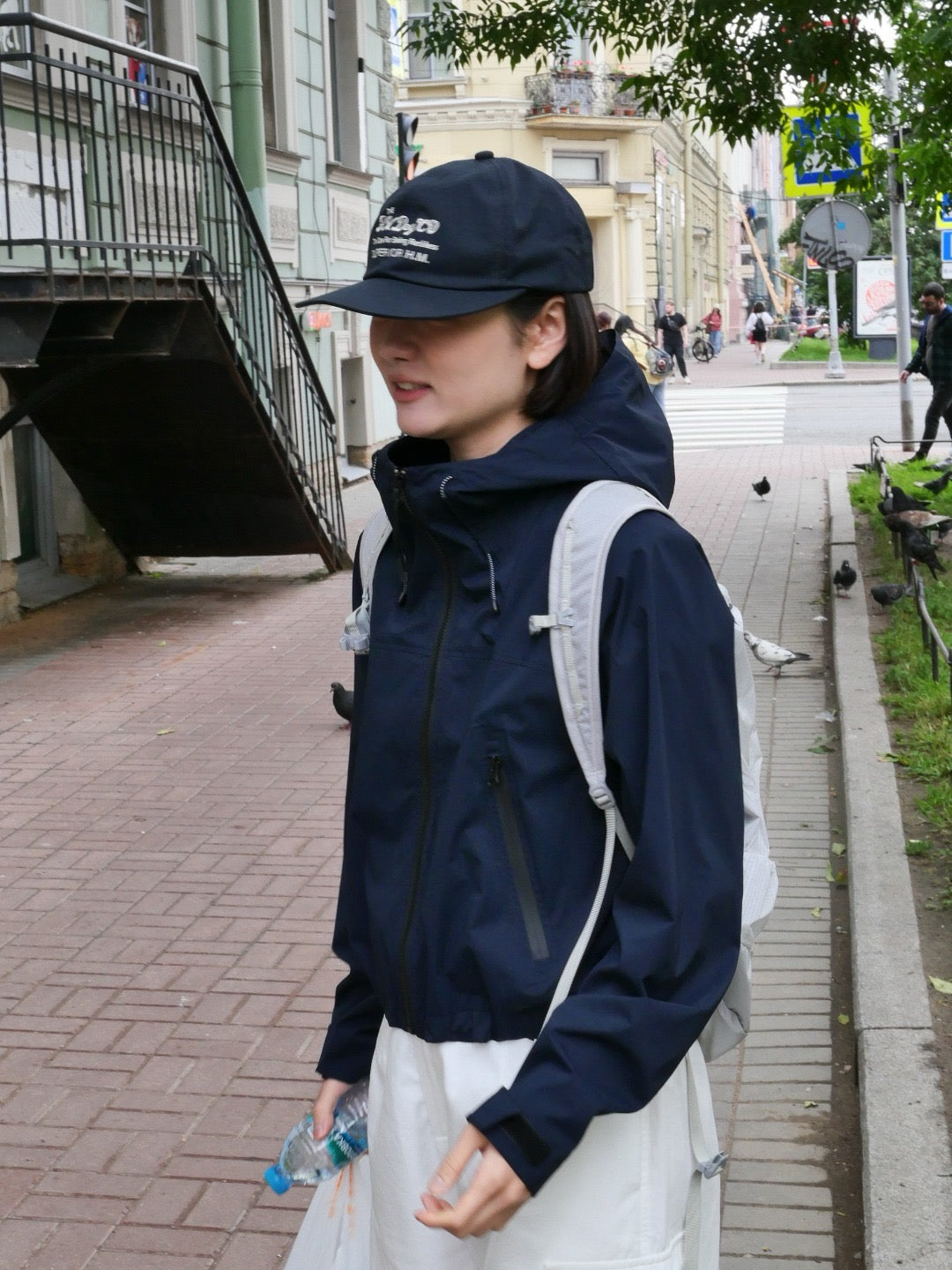 17a42 Basic windbreaker jacket