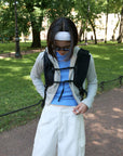 17a43 + 17q27 Set – Cropped zip-up hoodie & straight-leg trousers