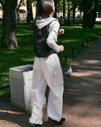 17a43 + 17q27 Set – Cropped zip-up hoodie & straight-leg trousers