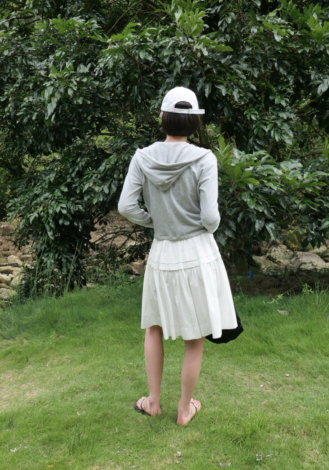 17a43 + 17q27 Set – Cropped zip-up hoodie &amp; straight-leg trousers