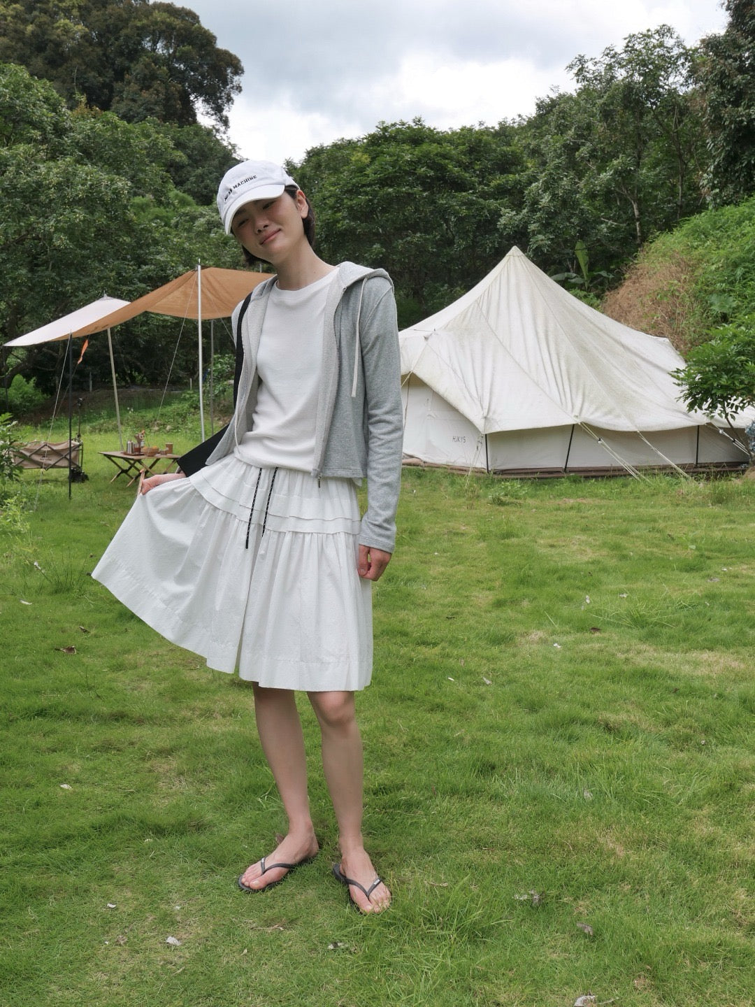 17a43 + 17q27 Set – Cropped zip-up hoodie &amp; straight-leg trousers