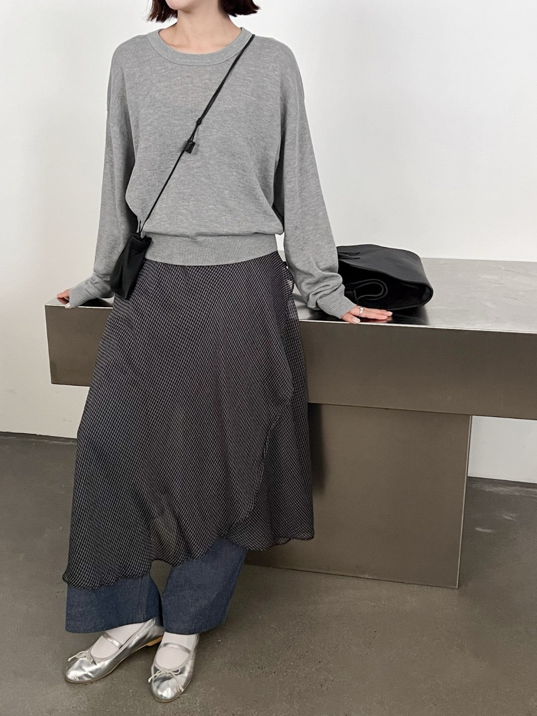 17a21 Basic Mongtoghi cashmere top