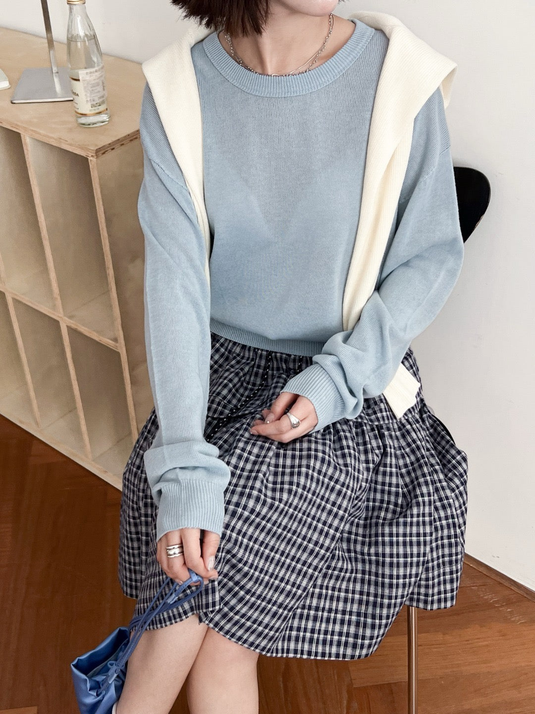 17a21 Basic Mongtoghi cashmere top