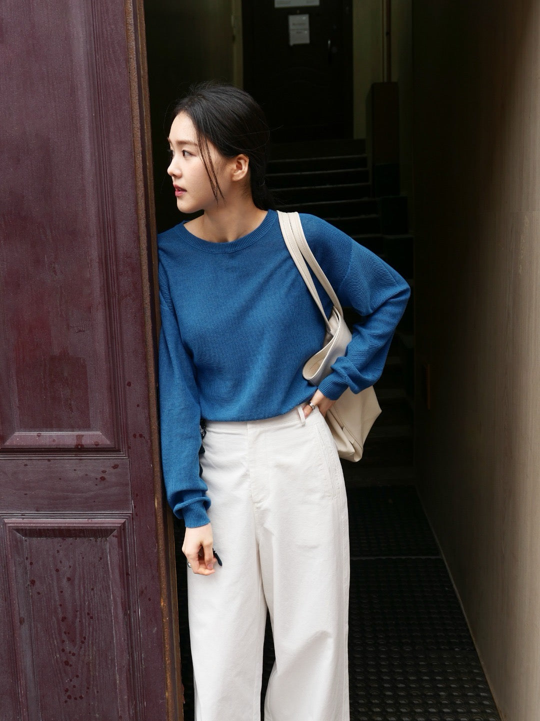 17a21 Basic Mongtoghi cashmere top