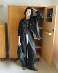 17q22 Basic cotton trousers with elastic waist