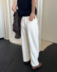 17q22 Basic cotton trousers with elastic waist