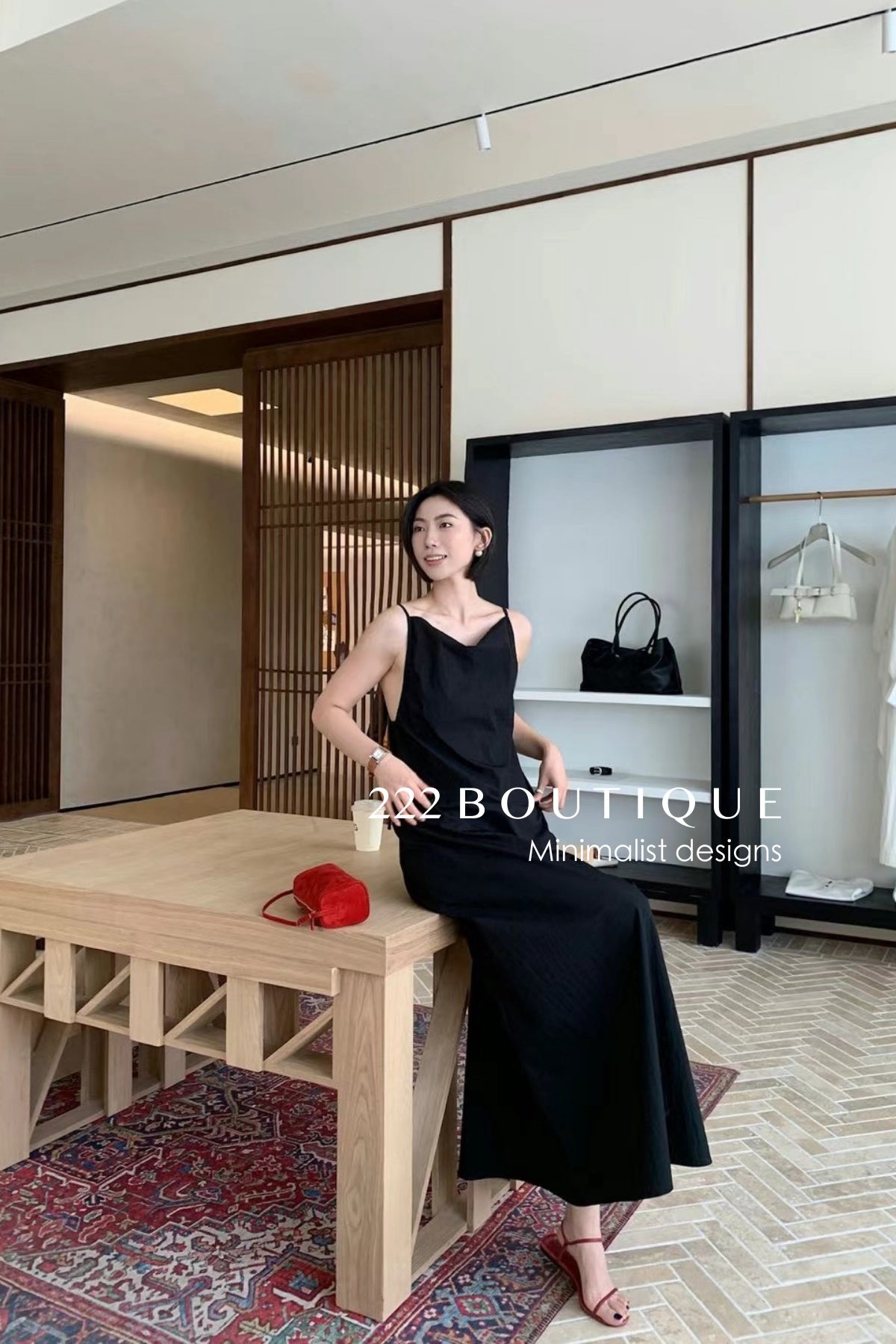 15v31 Minimal slip dress – weightless and clean